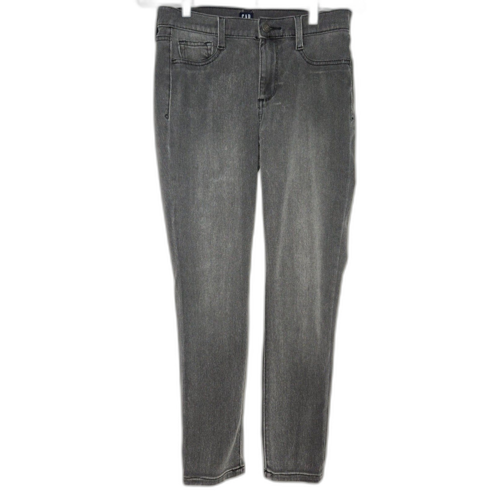 Gap Knit Favorite Jegging Ankle Jeans | Women's Size 27 | Gray Crop Denim